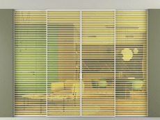 Перегородка Формато внутри проёма скрытое крепление в потолок 4 створки