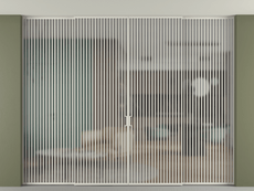 Перегородка Formato внутри проёма скрытое крепление в потолок 4 створки