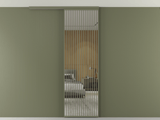 Перегородка Формато вдоль стены на потолок 1 створка