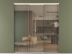 Перегородка Formato внутри проёма 3 створки