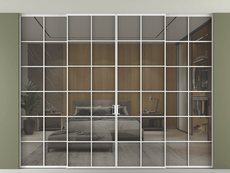 Перегородка Formato внутри проёма скрытое крепление в потолок 4 створки