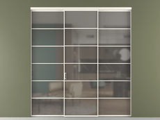 Перегородка Formato внутри проёма 3 створки