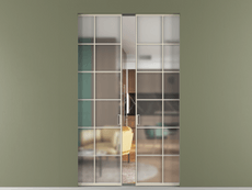 Перегородка Формато скрытый пенал 2 створки