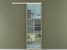 Перегородка Formato вдоль стены одностворчатая