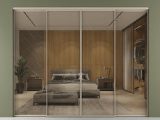 Перегородка Formato внутри проёма 4 створки