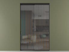 Перегородка Formato внутри проёма 2 створки