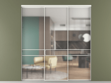 Перегородка Formato внутри проёма 3 створки