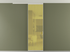 Перегородка Формато вдоль стены на потолок 1 створка