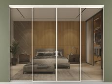 Перегородка Formato внутри проёма 4 створки