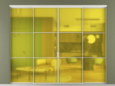 Перегородка Формато внутри проёма 4 створки