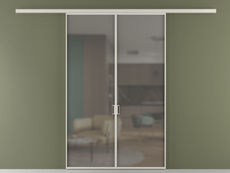 Перегородка Formato вдоль стены 2 створки