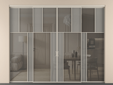 Перегородка Mosaic внутри проёма 4 створки