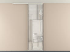 Перегородка Mosaic вдоль стены на потолок 1 створка