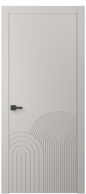 Дверь межкомнатная АКП 8059 МОС Матовый облачно-серый. Цвет Матовый облачно-серый. Материал Гладкая эмаль. Коллекция Линия. Картинка.