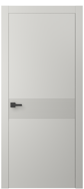 Дверь межкомнатная АКП 8041 МСР Матовый серый. Цвет Матовый серый. Материал Гладкая эмаль. Коллекция Линия. Картинка.