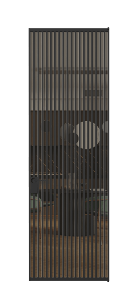 Межкомнатная дверь АЛПЛ040.07 Бронза триплекс ЧЕР. Цвет Алюминий Черный. Материал Алюминий. Коллекция Формато. Фото. Дверь межкомнатная АЛПЛ040.07 Бронза триплекс ЧЕР. Цвет Алюминий Черный. Материал Алюминий. Коллекция Формато. Картинка.