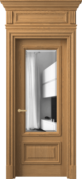 Дверь межкомнатная 7306 ДПШ.М ДВ ЗЕР Ф. Цвет Дуб пшеничный матовый. Материал Массив дуба матовый. Коллекция Антик. Картинка.