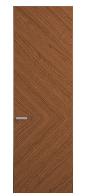 Дверь межкомнатная 0202 ОМДМР Орех медный матовый. Цвет Орех медный матовый рифт. Материал Радиальный шпон НатурВуд. Коллекция Рифт. Картинка.