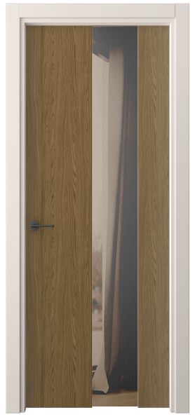 Дверь межкомнатная 4226 ТФД ДВ ЗЕР БР. Цвет Торфяной дуб. Материал Ламинатин. Коллекция Фридом. Картинка.