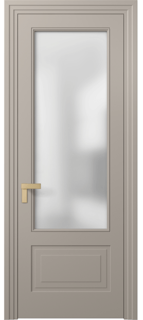 Дверь межкомнатная 8342 МБСК Сатин. Цвет Матовый бисквитный. Материал Гладкая эмаль. Коллекция Рокка. Картинка.