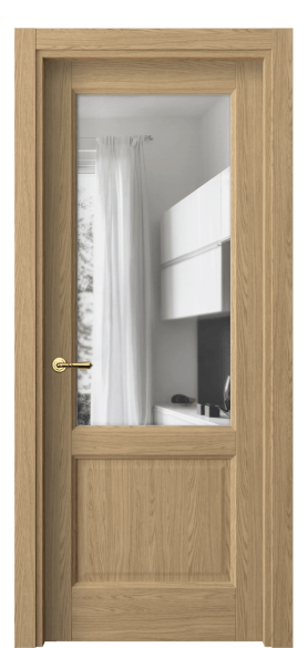 Дверь межкомнатная 1422 ЖМД ПРОЗ. Цвет Жемчужный дуб. Материал Ламинатин. Коллекция Галант. Картинка.