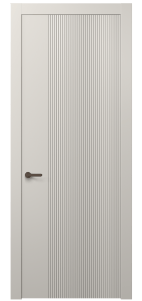 Дверь межкомнатная 8623 МОС . Цвет Матовый облачно-серый. Материал Гладкая эмаль. Коллекция Дюна. Картинка.