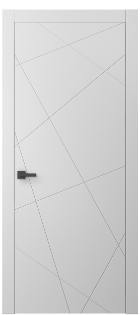 Дверь межкомнатная АКП 8048 МБЛ Матовый белоснежный. Цвет Матовый белоснежный. Материал Гладкая эмаль. Коллекция Линия. Картинка.