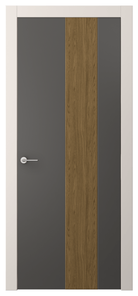 Дверь межкомнатная АКП 4225 ПЭГФ. Цвет ПЭТ графитовый. Материал ПЭТ. Коллекция Фридом. Картинка.