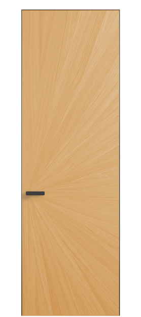 Дверь межкомнатная 0206 ДЗМЛР Дуб золотой матовый. Цвет Дуб золотой матовый рифт. Материал Радиальный шпон НатурВуд. Коллекция Рифт. Картинка.