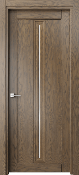Дверь межкомнатная 6123 ДММ САТ. Цвет Дуб мраморный. Материал Массив дуба. Коллекция Эго. Картинка.