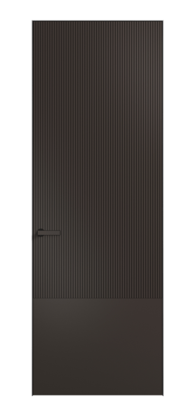 Дверь межкомнатная АКП 8203 МАН Матовый антрацит. Цвет Матовый антрацит. Материал Гладкая эмаль. Коллекция Вельвет. Картинка.