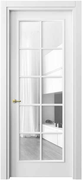 Межкомнатная дверь 8102 МБЛ Прозрачное стекло. Цвет Матовый белоснежный. Материал Гладкая эмаль. Коллекция Париж. Фото. Дверь межкомнатная 8102 МБЛ Прозрачное стекло. Цвет Матовый белоснежный. Материал Гладкая эмаль. Коллекция Париж. Картинка.