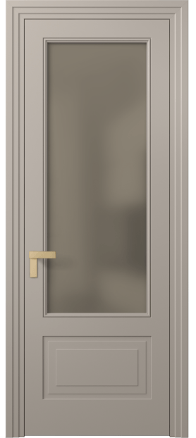 Дверь межкомнатная 8342 МБСК Бронза сатин. Цвет Матовый бисквитный. Материал Гладкая эмаль. Коллекция Рокка. Картинка.