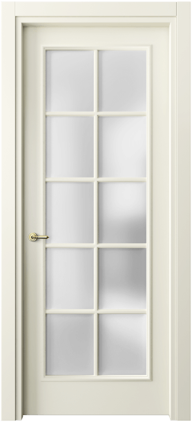 Дверь межкомнатная 8102 ММБ САТ. Цвет Матовый молочно-белый. Материал Гладкая эмаль. Коллекция Париж. Картинка.