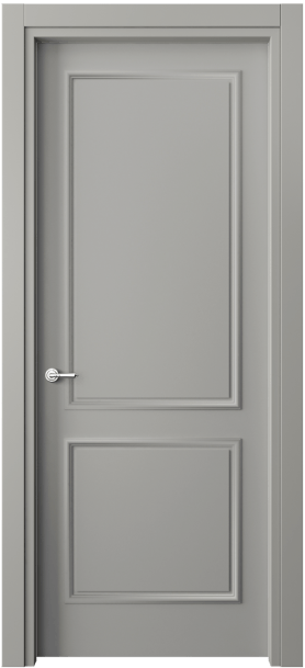 Дверь межкомнатная 8121 МНСР. Цвет Матовый нейтральный серый. Материал Гладкая эмаль. Коллекция Париж. Картинка.