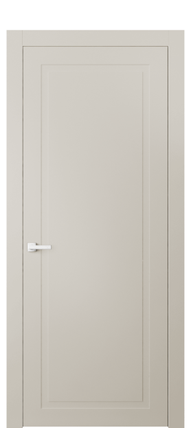Дверь межкомнатная 8001 МОС. Цвет Матовый облачно-серый. Материал Гладкая эмаль. Коллекция Нео Классик. Картинка.