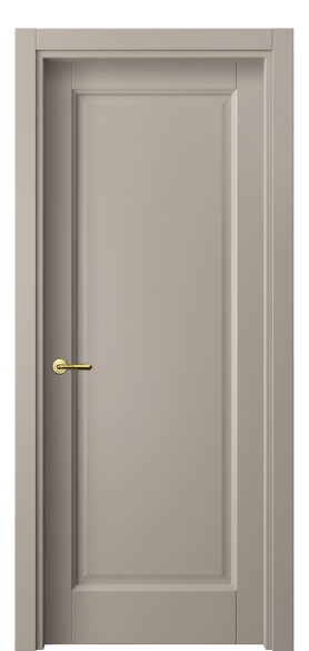 Дверь межкомнатная 1401 МБСК. Цвет Матовый бисквитный. Материал Гладкая эмаль. Коллекция Галант. Картинка.