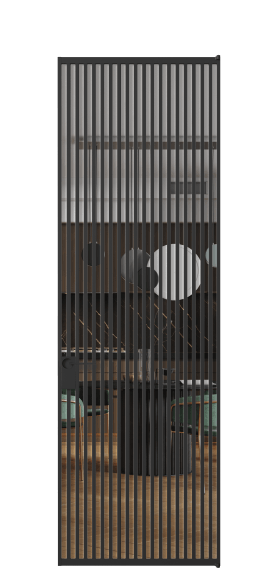 Межкомнатная дверь АЛПЛ040.07 Crystalvision ЧЕР. Цвет Алюминий Черный. Материал Алюминий. Коллекция Формато. Фото. Дверь межкомнатная АЛПЛ040.07 Crystalvision ЧЕР. Цвет Алюминий Черный. Материал Алюминий. Коллекция Формато. Картинка.